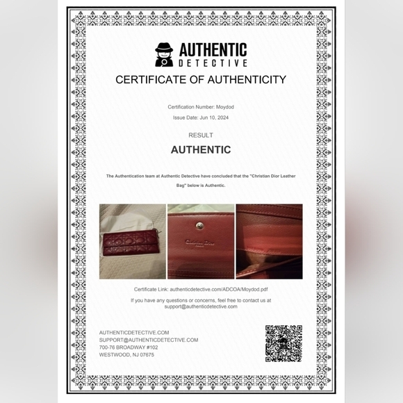 Lady Dior wallet on chain with silver hardware - Picture 13 of 13